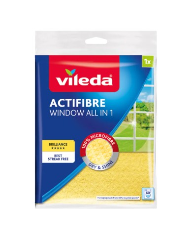 VILEDA ACTIFIBRE - Idealna ścierka do okien | Skuteczność i wygoda VILEDA ACTIFIBRE - Idealna ścierka do okien | Skuteczność i wygoda