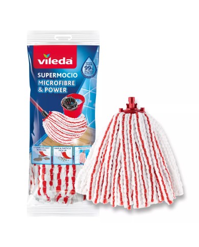 Wkład do mopa Vileda Microfibre & Power - Efektywne czyszczenie Wkład do mopa Vileda Microfibre & Power - Efektywne czyszczenie