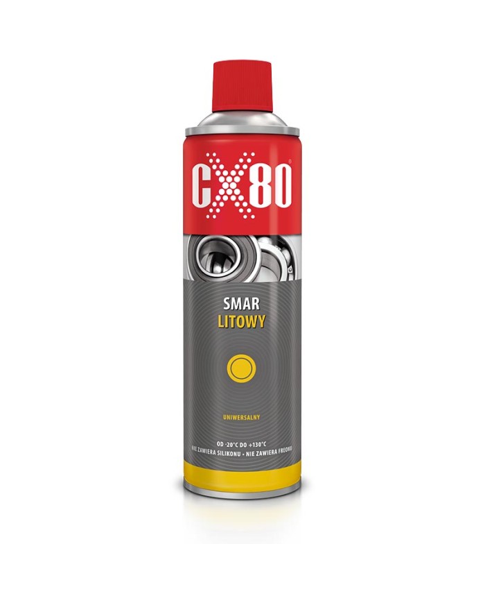Smar litowy CX-80 500ml spray - Wysoka jakość i wydajność Smar litowy CX-80 500ml spray - Wysoka jakość i wydajność