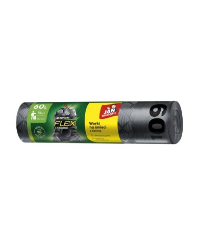Worki LD Magnum 60l 10szt czarne - Wytrzymałość i jakość Worki LD Magnum 60l 10szt czarne - Wytrzymałość i jakość