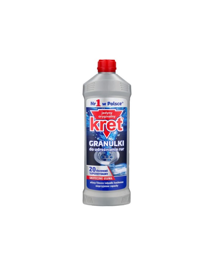 KRET 800g - Granulki do udrożniania rur | Skuteczne rozwiązanie KRET 800g - Granulki do udrożniania rur | Skuteczne rozwiązanie