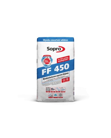 SOPRO FF - Elektryczna zaprawa klejowa 450 22,5kg - Wysoka jakość SOPRO FF - Elektryczna zaprawa klejowa 450 22,5kg - Wysoka jakość