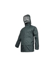 Kurtka Przeciwdeszczowa PU Zielona L - Wodoodporna i Stylowa Kurtka Przeciwdeszczowa PU Zielona L - Wodoodporna i Stylowa
