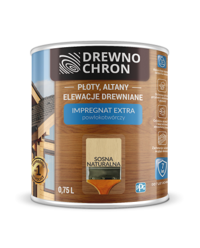 Impregnat do drewna Extra sosna naturalna 0,75 L - DREWNOCHRON Impregnat do drewna Extra sosna naturalna 0,75 L - DREWNOCHRON