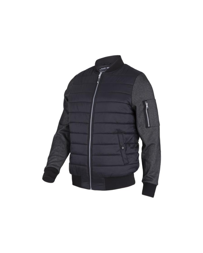 Ocieplana bluza "Bomber" czarna - styl i komfort na co dzień Ocieplana bluza "Bomber" czarna - styl i komfort na co dzień