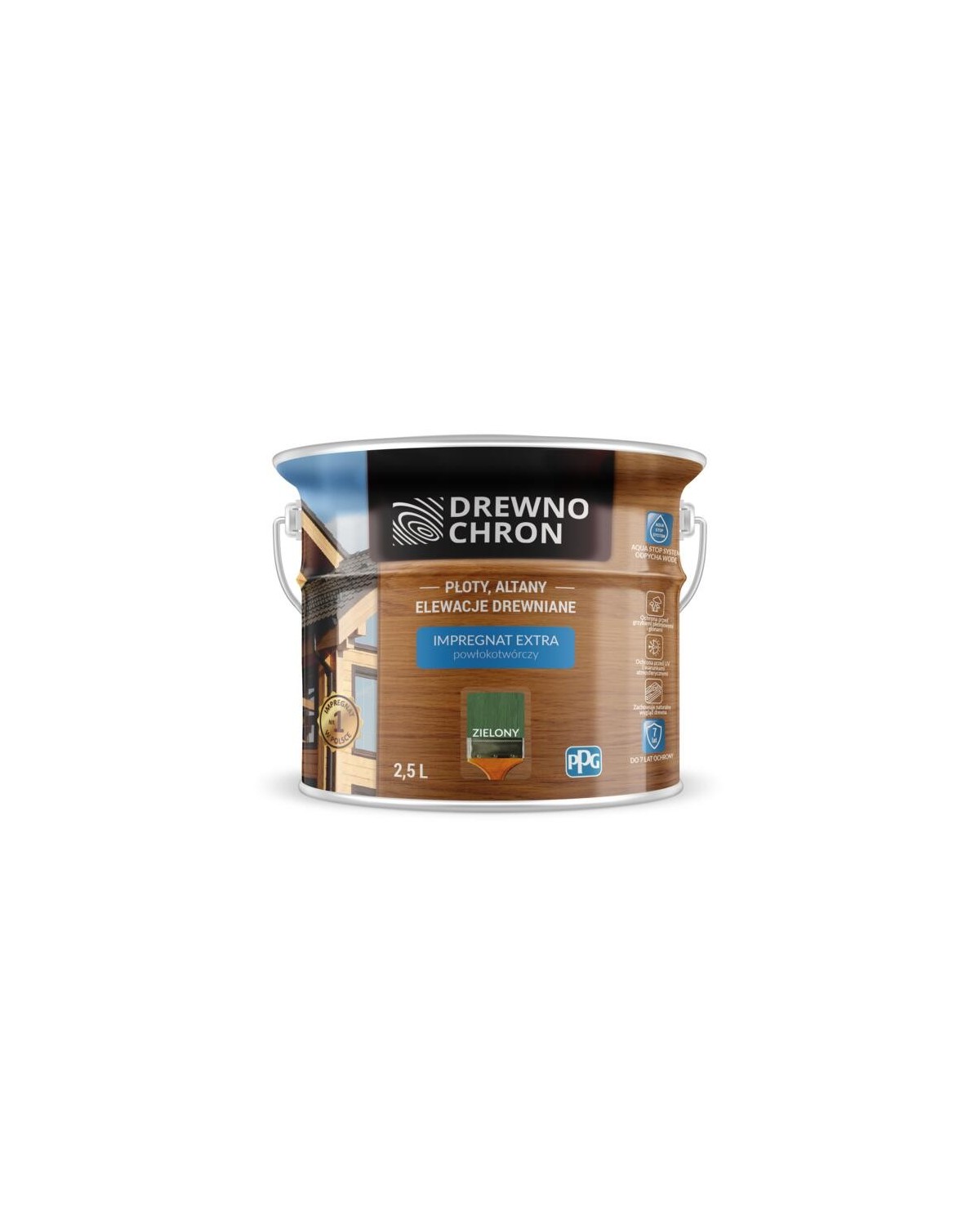 PPG Drewnoch. Impr. Ex. Powłok. Zielony 2,5L - Najlepsza jakość! PPG Drewnoch. Impr. Ex. Powłok. Zielony 2,5L - Najlepsza jakość!
