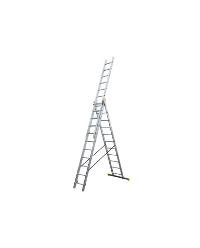 Drabina aluminiowa przemysłowa 3x14 - Wytrzymałość i bezpieczeństwo Drabina aluminiowa przemysłowa 3x14 - Wytrzymałość i bezpieczeństwo