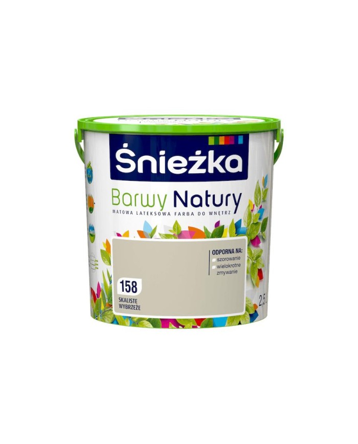 ŚNIEŻKA B.NATURY 2,5L - Skaliste Wybrzeże | Farba Ekologiczna ŚNIEŻKA B.NATURY 2,5L - Skaliste Wybrzeże | Farba Ekologiczna