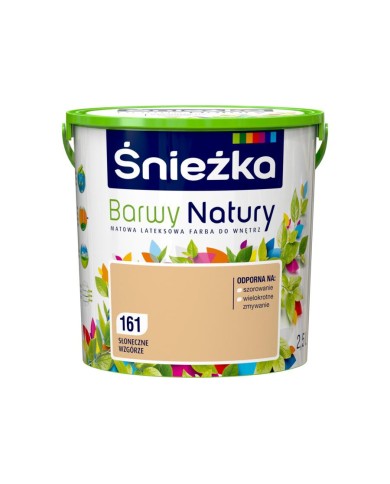 ŚNIEŻKA B.NATURY 2,5L - Słoneczne Wzgórze | Farba Ekologiczna ŚNIEŻKA B.NATURY 2,5L - Słoneczne Wzgórze | Farba Ekologiczna