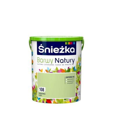 ŚNIEŻKA B.NATURY 5L - Wiosenna Łąka | Farba Ekologiczna ŚNIEŻKA B.NATURY 5L - Wiosenna Łąka | Farba Ekologiczna