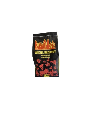 Węgiel drzewny do grilla 2,5kg - Idealny na letnie BBQ Węgiel drzewny do grilla 2,5kg - Idealny na letnie BBQ