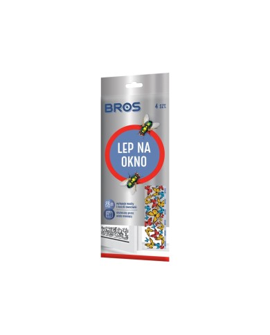 BROS - Lep na okno 4-pak | Skuteczna ochrona przed insektami BROS - Lep na okno 4-pak | Skuteczna ochrona przed insektami