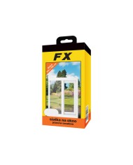 FX - Biała siatka na okno 100x100 | Ochrona i styl