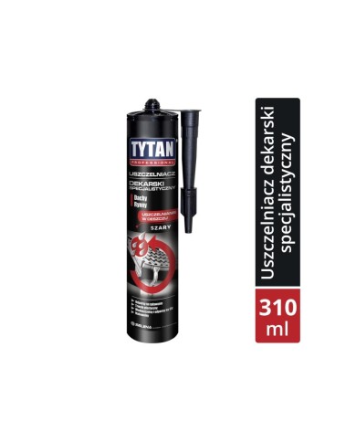 Uszczelniacz dekarski TYTAN SZARY 310ml - Wysoka jakość i trwałość Uszczelniacz dekarski TYTAN SZARY 310ml - Wysoka jakość i trwałość