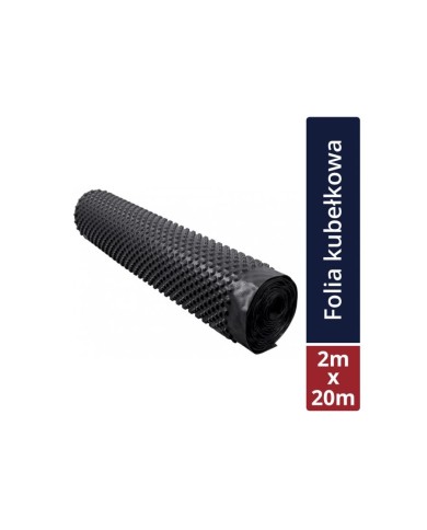 Folia kubełkowa Tytan 2m x 20mb - Ochrona i izolacja budowlana Folia kubełkowa Tytan 2m x 20mb - Ochrona i izolacja budowlana