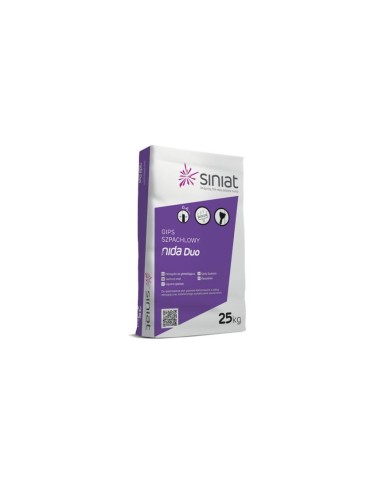 Gips szpachlowy NIDA DUO 25kg - Idealny do wykończeń Gips szpachlowy NIDA DUO 25kg - Idealny do wykończeń