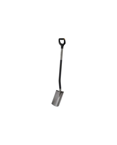 FISKARS Szpadel prosty Ergonomic - Szary | Wygodne narzędzie ogrodowe FISKARS Szpadel prosty Ergonomic - Szary | Wygodne narzędzie ogrodowe