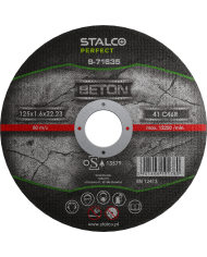 STALCO Tarcza Beton Płaska 125x1,6 - Wysoka Jakość i Wytrzymałość STALCO Tarcza Beton Płaska 125x1,6 - Wysoka Jakość i Wytrzymałość