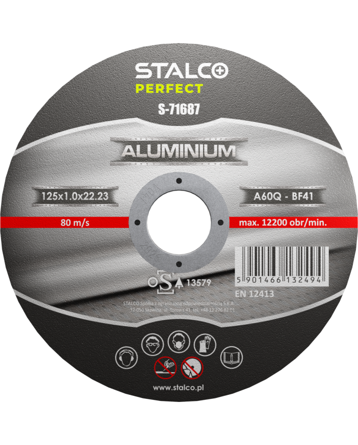 Stalco Tarcza do Aluminium Płaska 125 - Wysoka Jakość i Precyzja Stalco Tarcza do Aluminium Płaska 125 - Wysoka Jakość i Precyzja