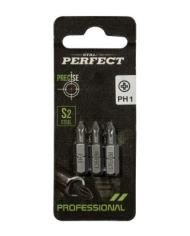 BLISTER - BIT 1/4" PH 3x25mm (3szt.) - Wysoka Jakość i Wytrzymałość BLISTER - BIT 1/4" PH 3x25mm (3szt.) - Wysoka Jakość i Wytrzymałość