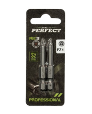 BLISTER - BIT 1/4 PZ 3x50mm PERFECT 2szt - Wysoka Jakość! BLISTER - BIT 1/4 PZ 3x50mm PERFECT 2szt - Wysoka Jakość!