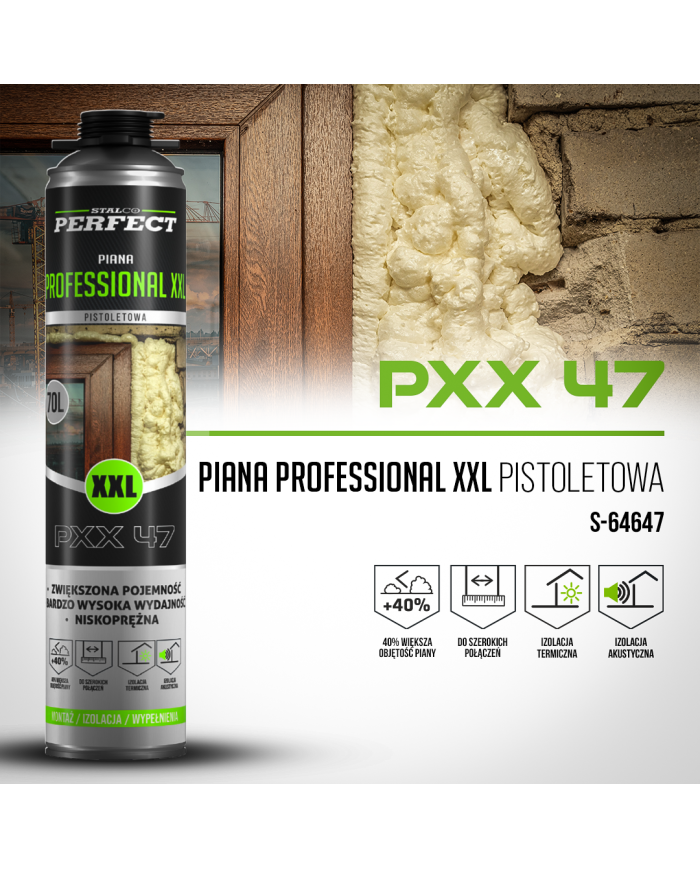 Piana Pistoletowa Professional 850ml - Wysoka Jakość i Wydajność Piana Pistoletowa Professional 850ml - Wysoka Jakość i Wydajność