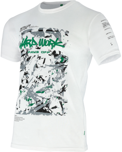 T-shirt męski BONO PAINTER biały - rozmiar S | Modne ubrania T-shirt męski BONO PAINTER biały - rozmiar S | Modne ubrania
