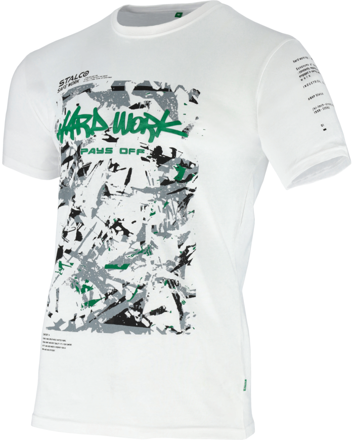 T-shirt męski BONO PAINTER biały - rozmiar S | Modne ubrania T-shirt męski BONO PAINTER biały - rozmiar S | Modne ubrania