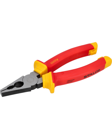 STALCO Szczypce uniwersalne 180mm 1000V - Wysoka jakość i bezpieczeństwo STALCO Szczypce uniwersalne 180mm 1000V - Wysoka jakość i bezpieczeństwo