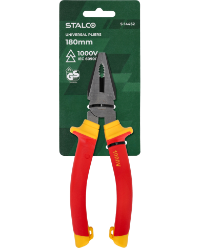 STALCO Szczypce uniwersalne 180mm 1000V - Wysoka jakość i bezpieczeństwo STALCO Szczypce uniwersalne 180mm 1000V - Wysoka jakość i bezpieczeństwo