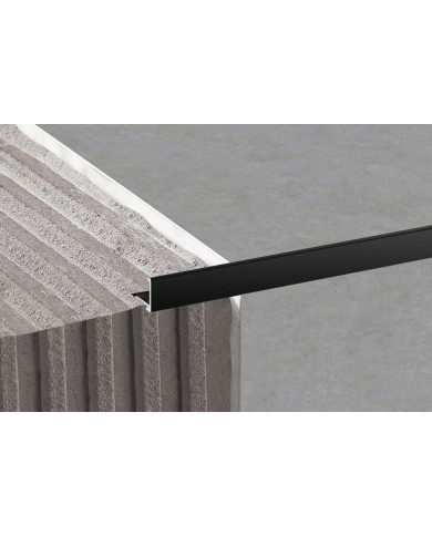 Profil narożny 8mm do glazury aluminium 2,5m Czarny Mat Profil narożny 8mm do glazury aluminium 2,5m Czarny Mat