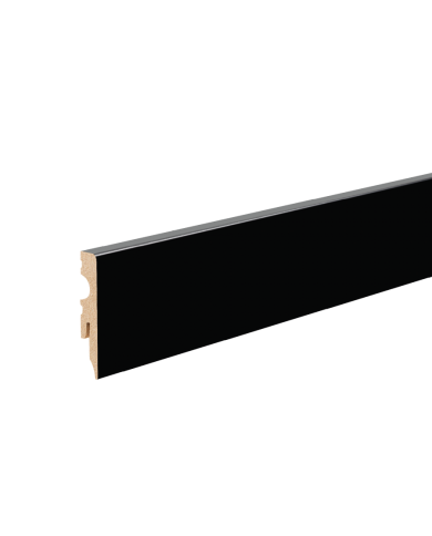 Listwa przypodłogowa MDF 60x11mm R3 2,20m Czarny RAL 9005 PółMat Listwa przypodłogowa MDF 60x11mm R3 2,20m Czarny RAL 9005 PółMat