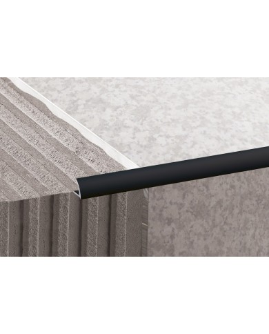 Profil krawędziowy owalny 10mm 2,5m Aluminium Czarny Mat Profil krawędziowy owalny 10mm 2,5m Aluminium Czarny Mat