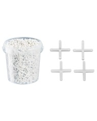 KAEM Krzyżyki 1mm 1800szt w wiaderku - Idealne do płytek KAEM Krzyżyki 1mm 1800szt w wiaderku - Idealne do płytek