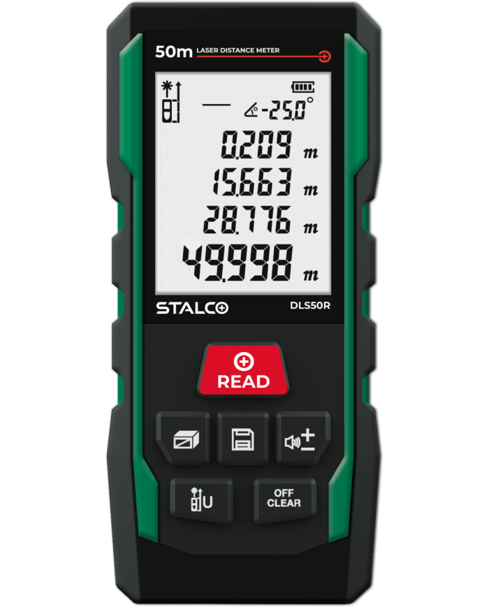 Dalmierz laserowy DLS50R 50m STALCO - Precyzyjne pomiary