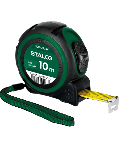 STALCO Miara zwijana 10m x 25mm - Precyzyjne pomiary w Twoich rękach STALCO Miara zwijana 10m x 25mm - Precyzyjne pomiary w Twoich rękach