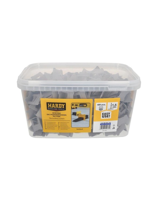 HARDY Klipsy Fuga 1,5mm - Opakowanie 400 sztuk do zakupu HARDY Klipsy Fuga 1,5mm - Opakowanie 400 sztuk do zakupu