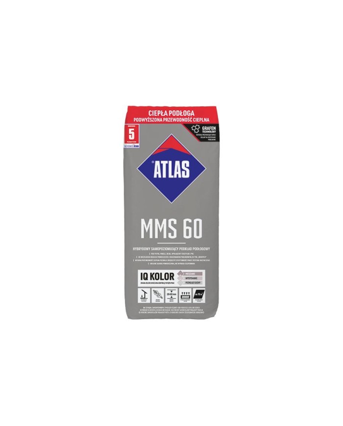 ATLAS MMS60 - Wylewka samopoziomująca 25kg - Najlepsza jakość ATLAS MMS60 - Wylewka samopoziomująca 25kg - Najlepsza jakość