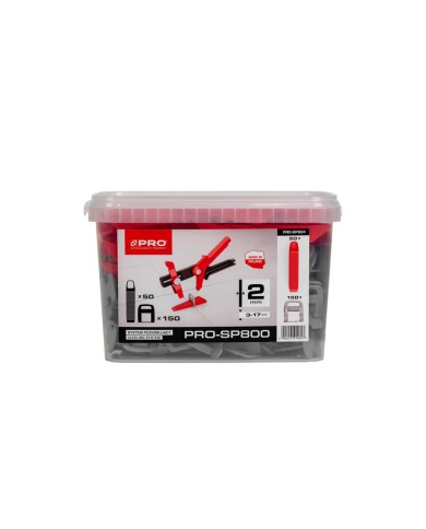 System poziomujący 2mm MIX - Precyzyjne wyrównanie płytek