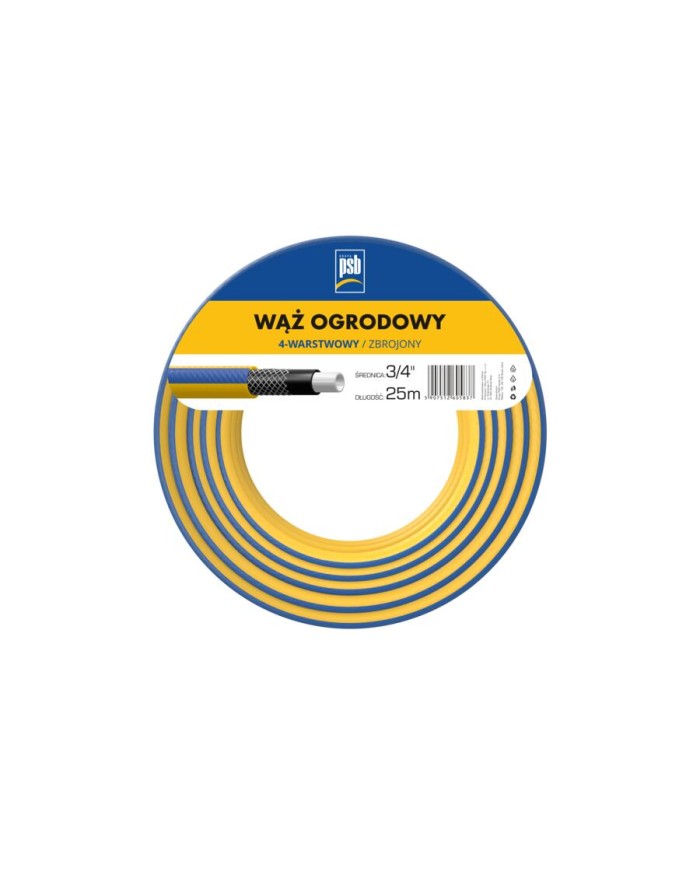 Wąż ogrodowy 4-warstwowy 3/4" 25 m - Wytrzymałość i jakość