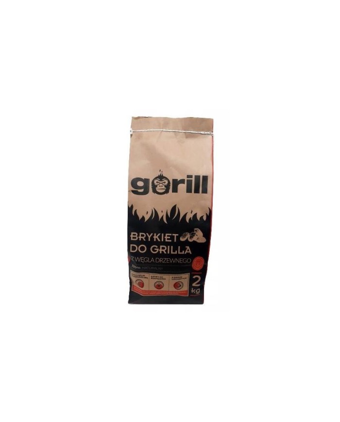 Brykiet do grilla z węgla drzewnego 2kg - Idealny na BBQ! Brykiet do grilla z węgla drzewnego 2kg - Idealny na BBQ!