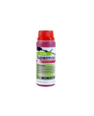 SUPERMAX 2T MIX -0,1 L czerwony opak - Wysoka jakość oleju SUPERMAX 2T MIX -0,1 L czerwony opak - Wysoka jakość oleju