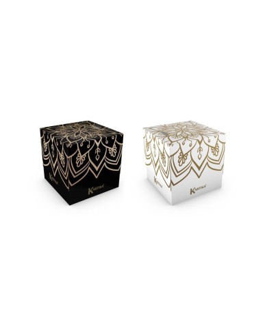 KARTIKA MANDALA BLACK&WHITE - Eleganckie chusteczki do twarzy KARTIKA MANDALA BLACK&WHITE - Eleganckie chusteczki do twarzy