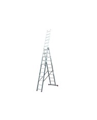 Drabina aluminiowa składana 3x11 stopni - lekka i wytrzymała Drabina aluminiowa składana 3x11 stopni - lekka i wytrzymała