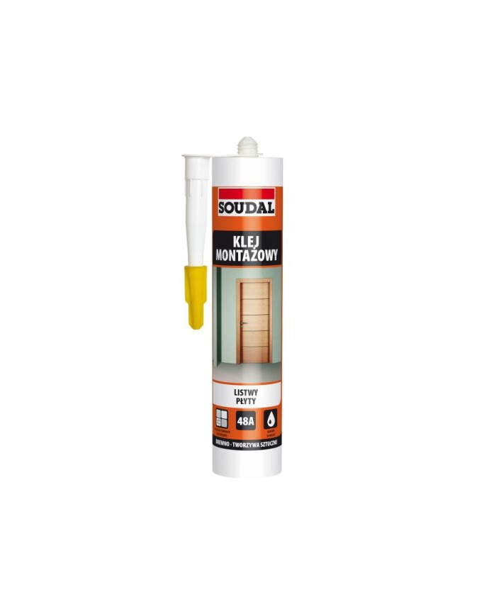 SOUDAL Klej montażowy 48A 280 mL - Wysoka jakość i trwałość SOUDAL Klej montażowy 48A 280 mL - Wysoka jakość i trwałość