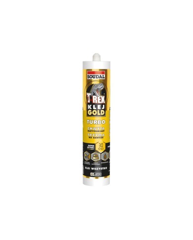 SOUDAL T-Rex Glue Gold Turbo White 290ml - Najlepszy klej! SOUDAL T-Rex Glue Gold Turbo White 290ml - Najlepszy klej!