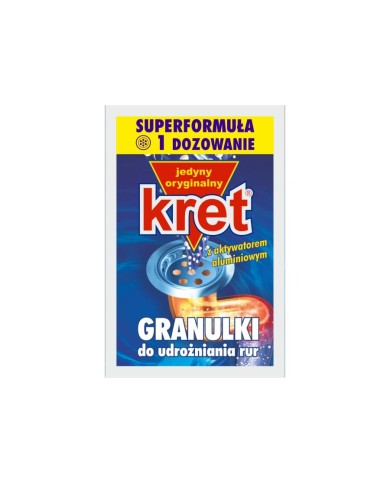 KRET 40g - Granulki do udrożniania rur | Skuteczne rozwiązanie KRET 40g - Granulki do udrożniania rur | Skuteczne rozwiązanie