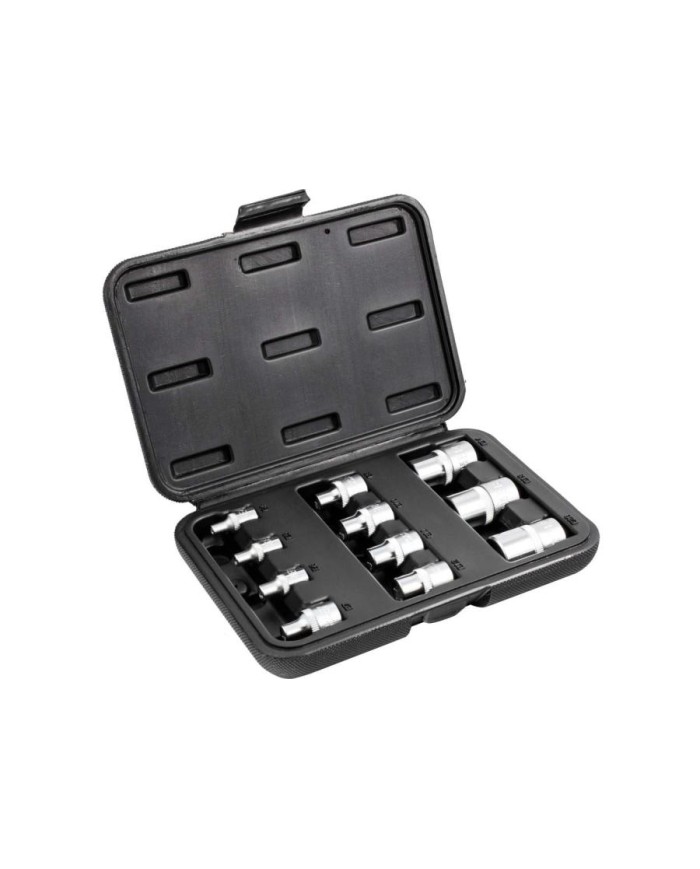 KPL 1/4" + 3/8" + 1/2" - 11 el. Nas. Torx Wewnętrzny KPL 1/4" + 3/8" + 1/2" - 11 el. Nas. Torx Wewnętrzny