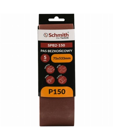 Pas bezkońcowy 75x533mm P150 - 5 sztuk w atrakcyjnej cenie Pas bezkońcowy 75x533mm P150 - 5 sztuk w atrakcyjnej cenie