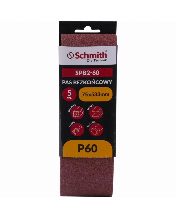 Pas bezkońcowy 75x533mm P60 - 5 sztuk w atrakcyjnej cenie Pas bezkońcowy 75x533mm P60 - 5 sztuk w atrakcyjnej cenie